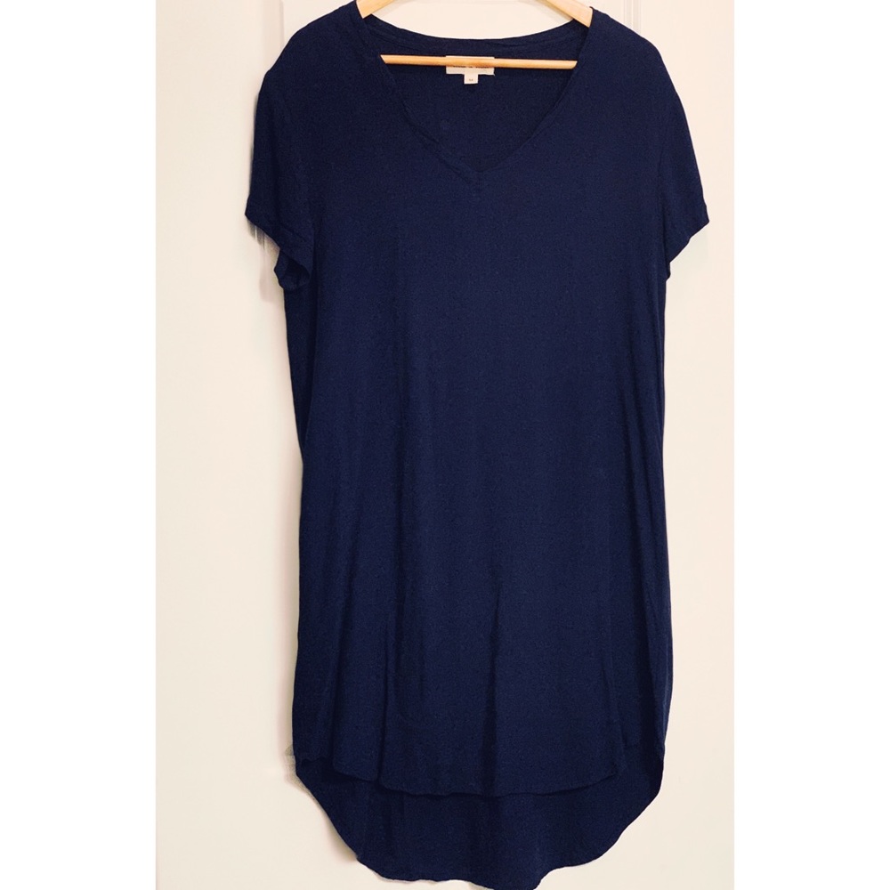 Cloth & Stone Justine V Neck T-Shirt Dress